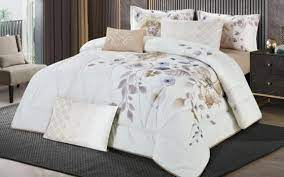 Vienna Comforter Set 7 Pcs King Off White