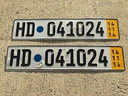 Copying of content is allowed only if obligatory active link to platesmania.com is specified. Pair Of German Temporary License Plates Myk04270 Mayen Rhineland Palatina 12 93 Picclick Uk