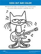 Download free printable pete the cat coloring page. Pete The Cat Activities Petethecatbooks Com