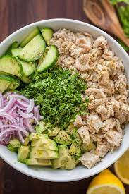 Recipe For Tuna Avocado Salad gambar png