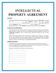 free intellectual property agreement sle