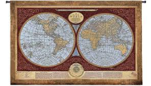 World Map Tapestries Bring The World