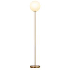 Brightech Luna Frosted Glass Globe Led Floor Lamp Mid
