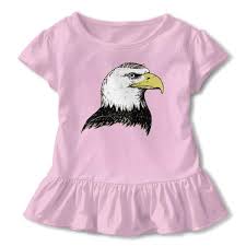 Amazon Com Little Girls T Shirt Bald Eagle Short Sleeve
