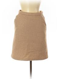 Details About Paul Joe Women Brown Wool Skirt 38 French