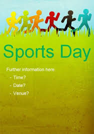 Sports Day Fun Run Poster Sports Day Fun Sports Day