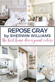 The top half of the wall is agreeable gray, as is the darker stripes on the ceiling. Best Home Decor Paint Colors Repose Gray The Turquoise Home