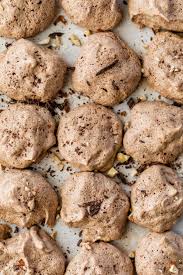 chocolate meringue cookies with