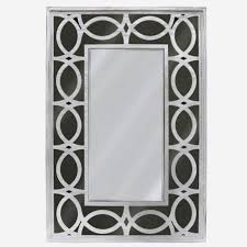 Decorative Wall Mirror Black Silver