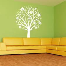 Nursery Tree With Flowers Wall Decal