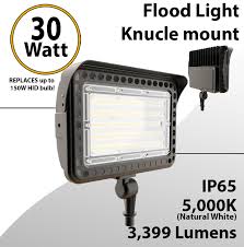 Led Flood Light 30w 5000k With Knuckle