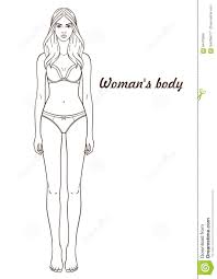 Vector Illustration Of Woman S Body Stock Vector