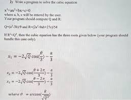 Cubic Equation X 3 Ax 2 Bx C