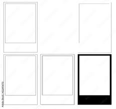 set of polaroid frame size 4x6 blank