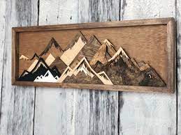Mountain Art Wood Art Reclaimed