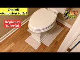 replace install toilet on hardwood