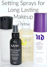 setting sprays for long lasting makeup