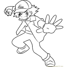 Coloring pokemon pictures will be enjoyable for your child. Ash Ketchum Coloring Pages For Kids Printable Free Download Coloringpages101 Com
