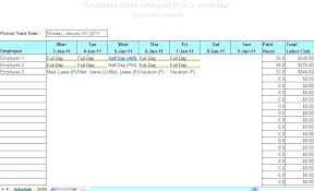 Pm Schedule Template Excel Employee Schedule Template Weekly