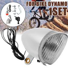 Bike Cycling Light Bike Dynamo Generator Light Set Safety Front Head Rear Tail Light For Outdoor Sport Night Cycling Light