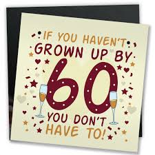 Hobby party for the 60th birthday. Funny 60th Birthday Card 60th Birthday Presents For Women Men