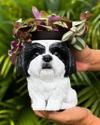 Shih Tzu Personalized Dog Planter Gift