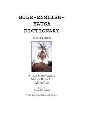 bole english hausa dictionary ucla