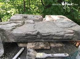 lightweight concrete faux rock made