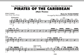 Contains printable sheet music plus an interactive, downloadable digital sheet music file. Pirates Of The Caribbean Main Theme Percussion Paul Lavender Noten Cascha Com