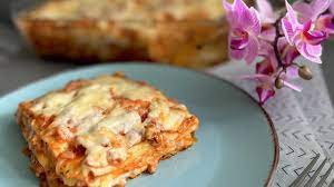 italian lasagna with bechamel sauce