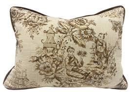 Jaclyn Smith Carmel Toile Lumbar Pillow