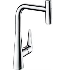 hansgrohe 73867801 talis select s higharc kitchen faucet 2 spray pull out with sbox 1 75 gpm in steel optic