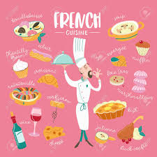 French cuisine sounds fancy but in reality, it is simple. French Cuisine Vector Illustration A Large Set Of Traditional Royalty Free Cliparts Vectors And Stock Illustration Image 94363220