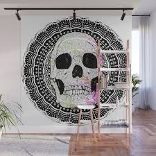 Sugar Skull Mandala Wall Mural By