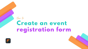 create an event registration form
