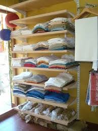 Wall Mounted Wooden Display Clothing