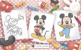 32 mickey mouse coloring pages free