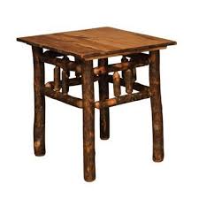 Rustic Hickory Twig 27 End Table From