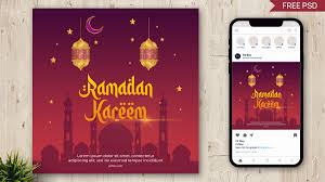 free ramadan kareem social a poster