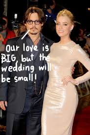 Depp and heard first met in 2009 on the set of the rum diary, which they starred in together. Johnny Depp Amber Heard Are Planning To Wed Barefoot In The Sand Get The Beachy Deets Here Perez Hilton