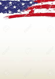 A Header Paper With The American Flag