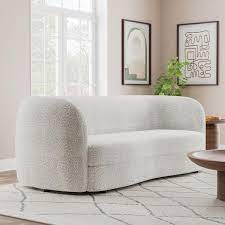 Modern Curved Pocket Coil Cushion Sofa