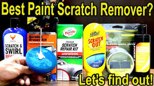 You don't have to be a car detailing expert to remove car the kit is designed to restore shine and gloss to lightly scratched and scuffed painted areas of your vehicle and doesn't require any tools. Best Car Paint Scratch Remover Let S Find Out Turtle Wax Meguiar S 3m Nu Finish Carfidant Youtube