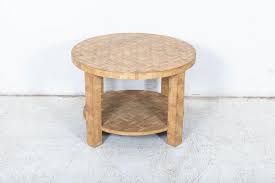 Bamboo Marquetry Two Tier Coffee Table