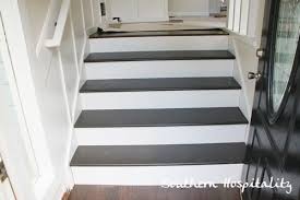 Here you may to know how to paint pine stairs. Update Old Stairs With Painted Pine Treads And New Risers White Stair Risers Foyer Decorating Painted Stairs