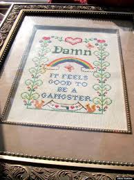 Don't touch your damn face. 19 Hilariously Nsfw Cross Stitches You Won T Find In Grandma S House Huffpost