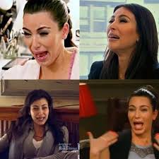 For when you have to get through two photo shoots and a party. Kim Kardashian Crying Collage Kim Kardashian Phenomenal Star