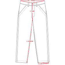 Size Chart Pants Nothinspecial
