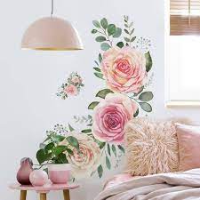 Roses L And Stick Giant Wall Decal