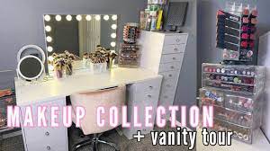 vanity tour huge makeup collection